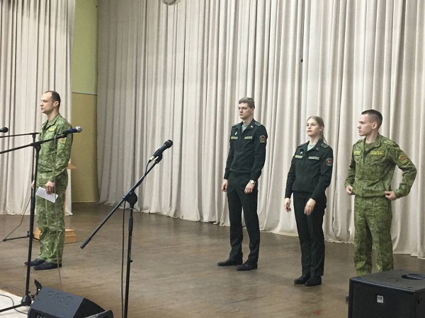 Профориентационная встреча с представителями Сморгонской пограничной группы