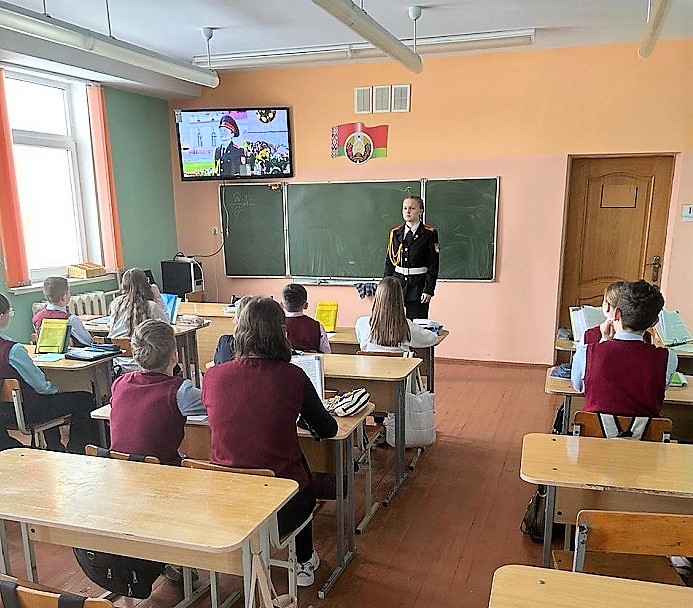 Профориентационная встреча с курсанткой Гродненского областного кадетского училища