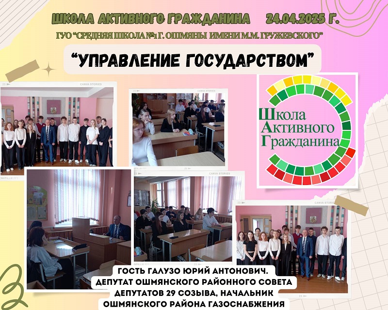 «ШАГ» по теме «Молодость – время выбора. Управление государством»