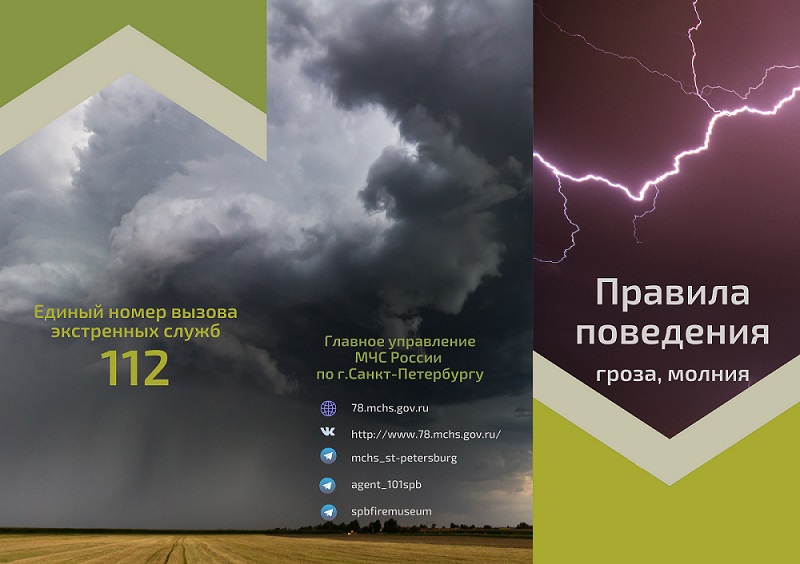 Правила поведения во время грозы